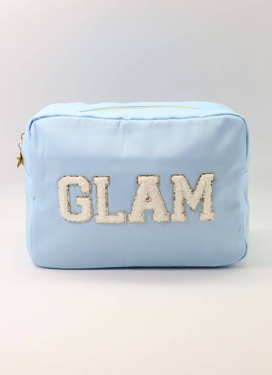 Georgie Glam Pouch ICE BLUE