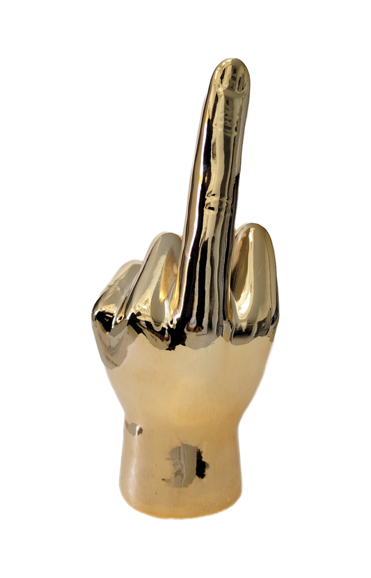 Bronze Middle Finger Tabletop - 9" tall