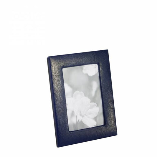 4" x 6" Leather Frame - Blue