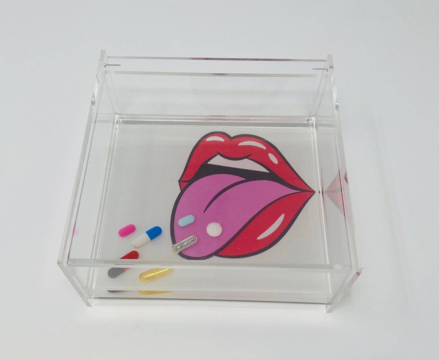 Lips Pill Acrylic Jewelry Box