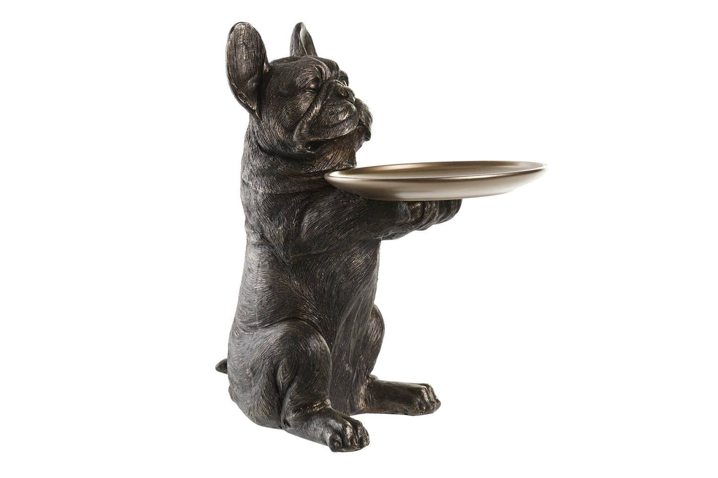 FIGURA RESINA 20X41X42 BULLDOG ENVEJECIDO COBRIZO