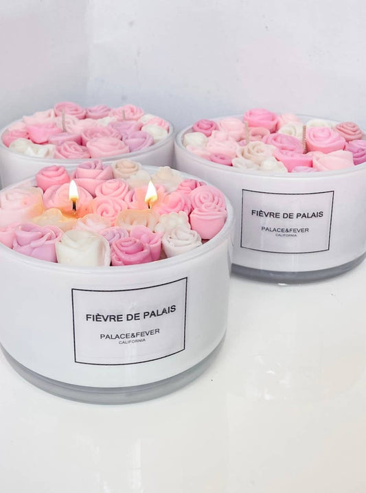 Floral Bouquet Candle Large