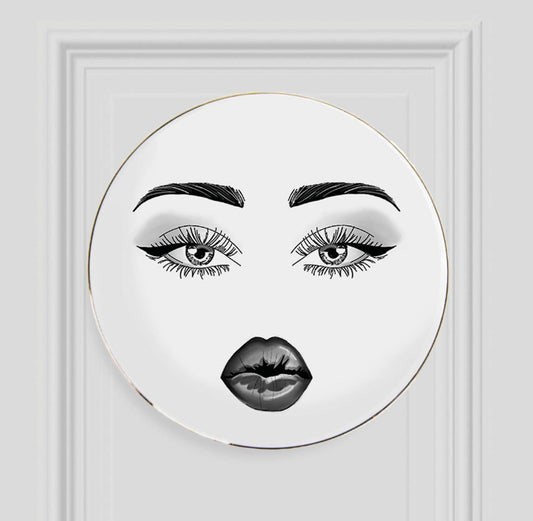 Wink Wink- Pout Fine Bone China Plate