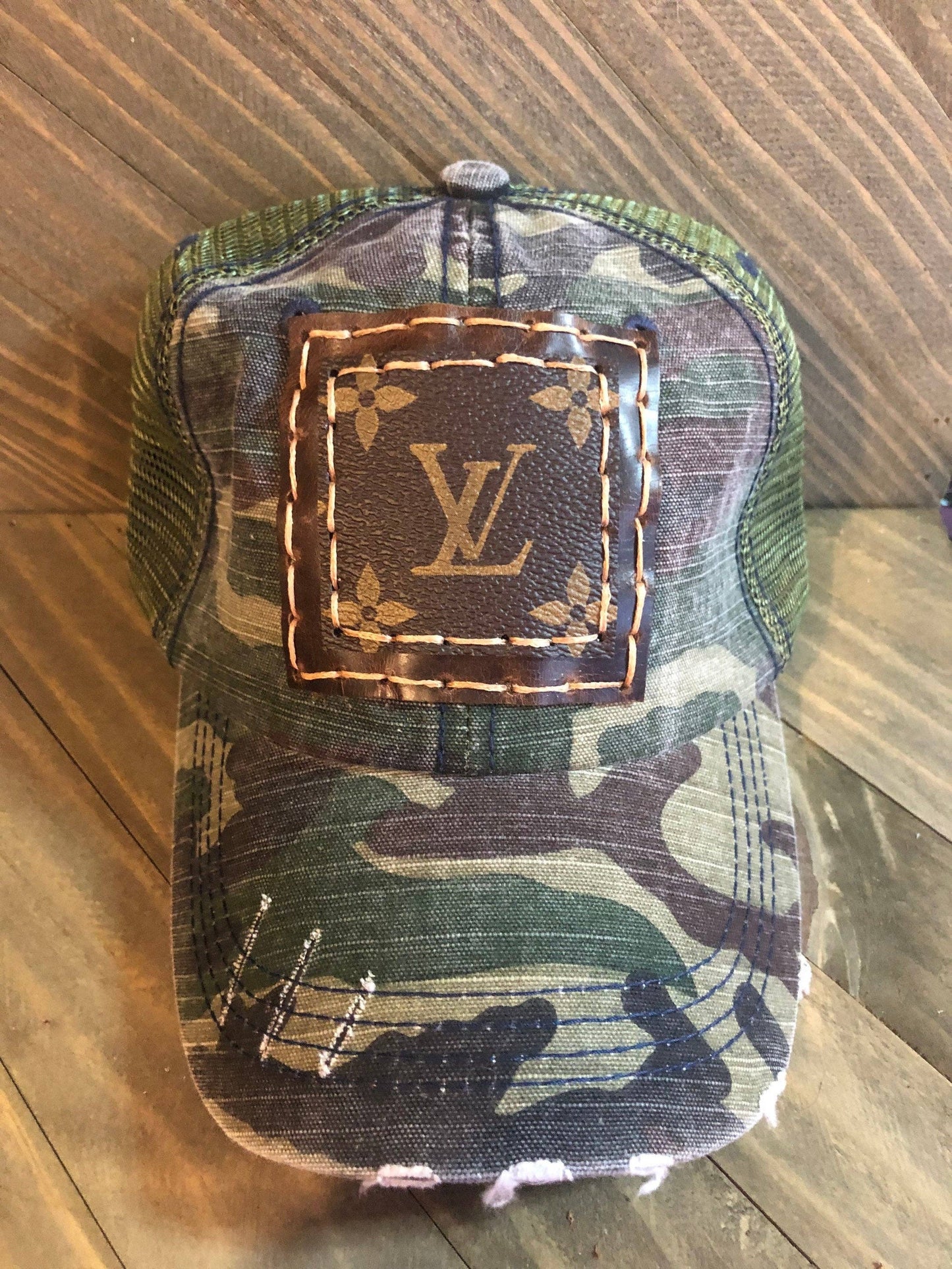 Upcycled Trucker Hat CAMO L V