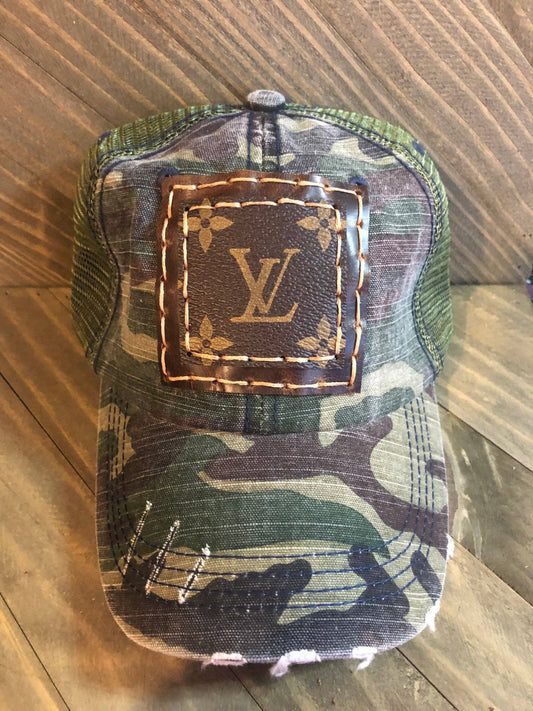 Upcycled Trucker Hat CAMO L V