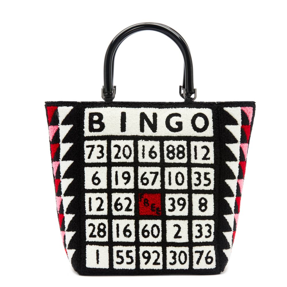 BLACK MULTI BINGO BIBI TOTE