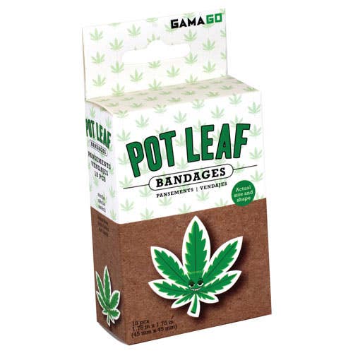 Weed Pot Leaf Adhesive Bandages