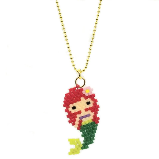 Mermaid Seed Bead necklace