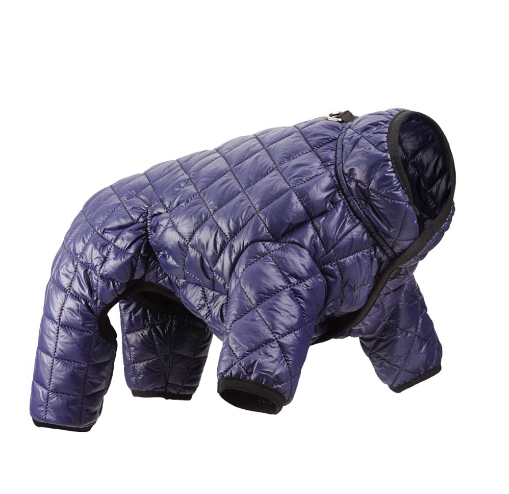 Navy Quilted Puffer Snowsuit