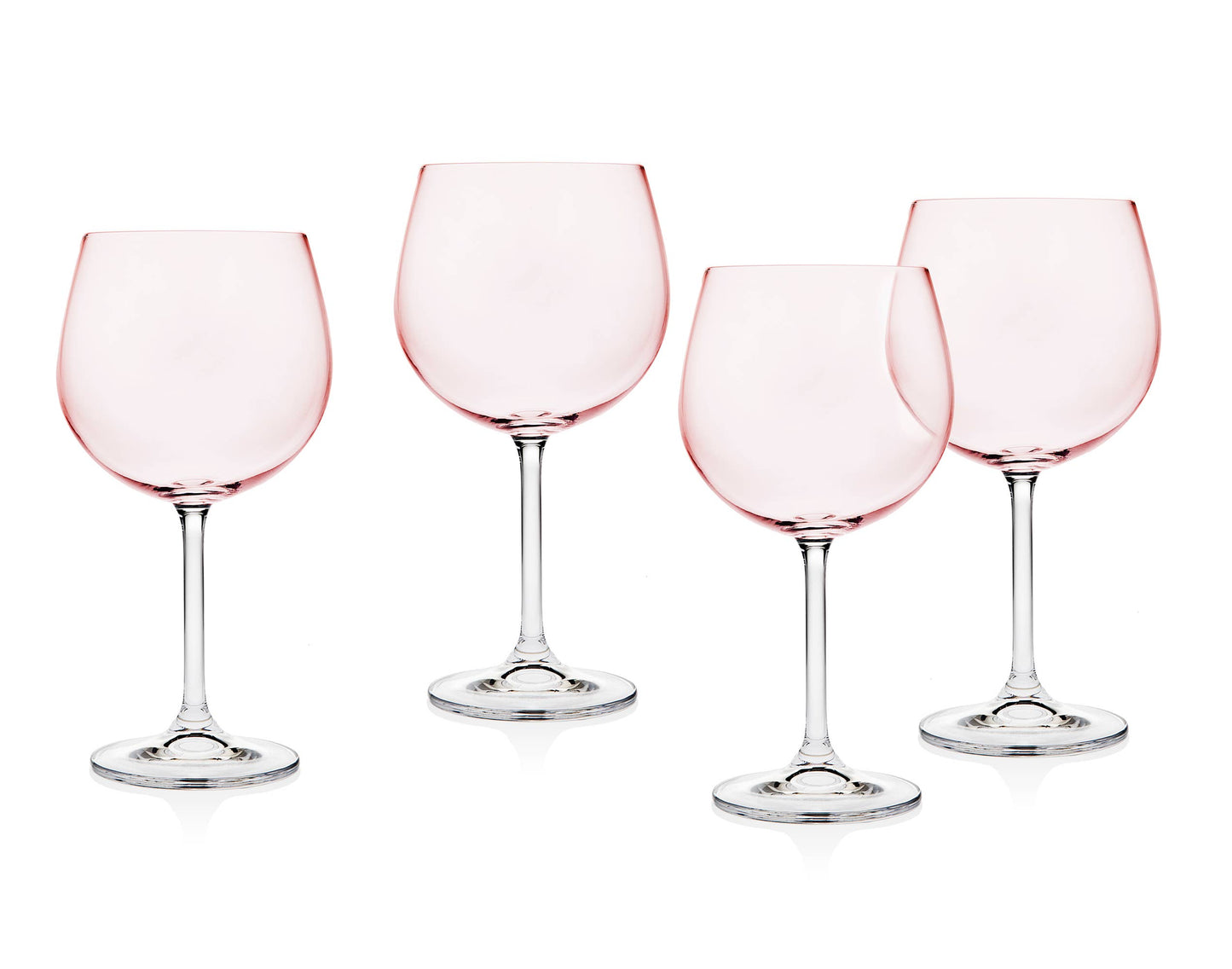 Set of Four European Meridian Blush Goblets