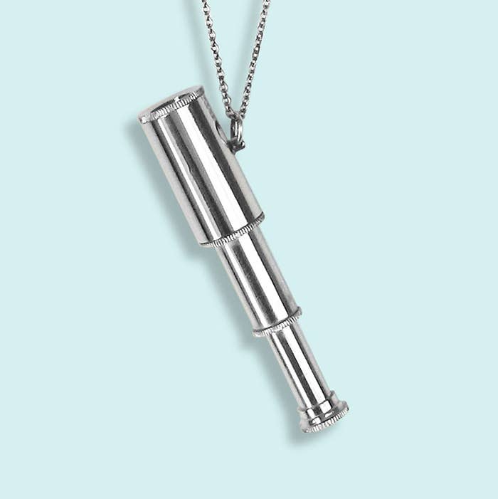 Silver Telescope Necklace