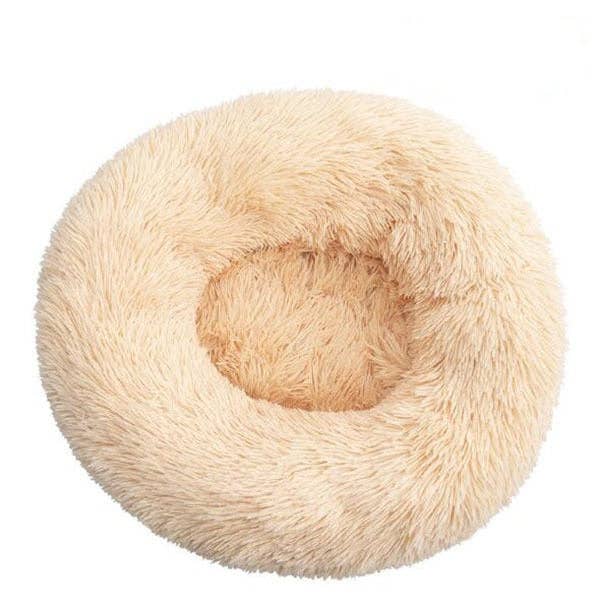 VIP Pet Dog Bed For Dog Large Big Small For Cat House Round Plush Mat Sofa Dropshipping Products Pet Calming Bed Dog Donut Bed