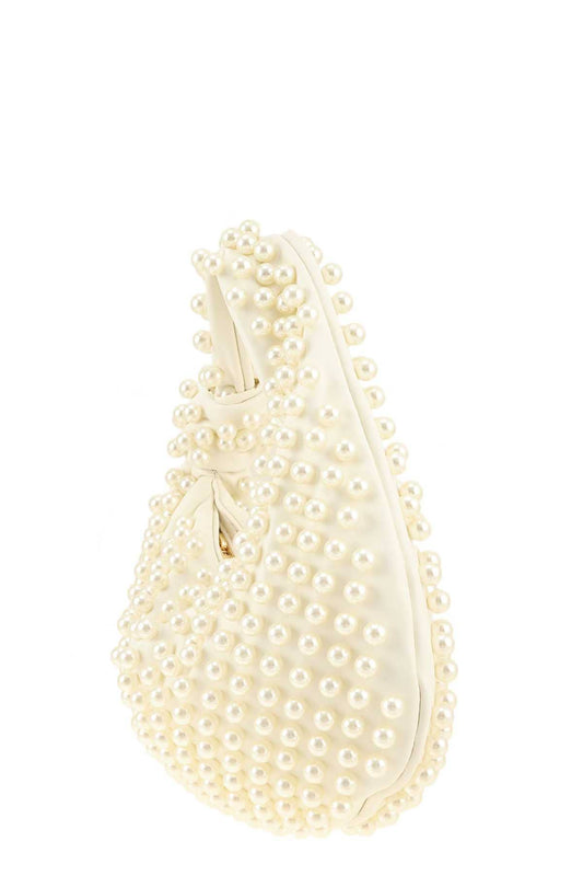 Tied Accent Pearl Pave Handbag