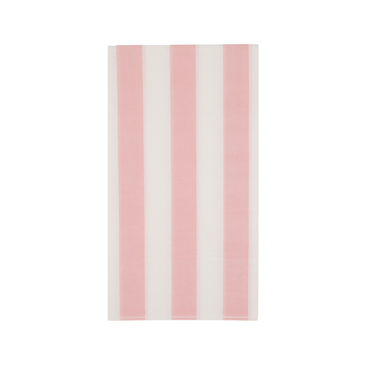 Baby Pink Cabana Strip Guest Towels