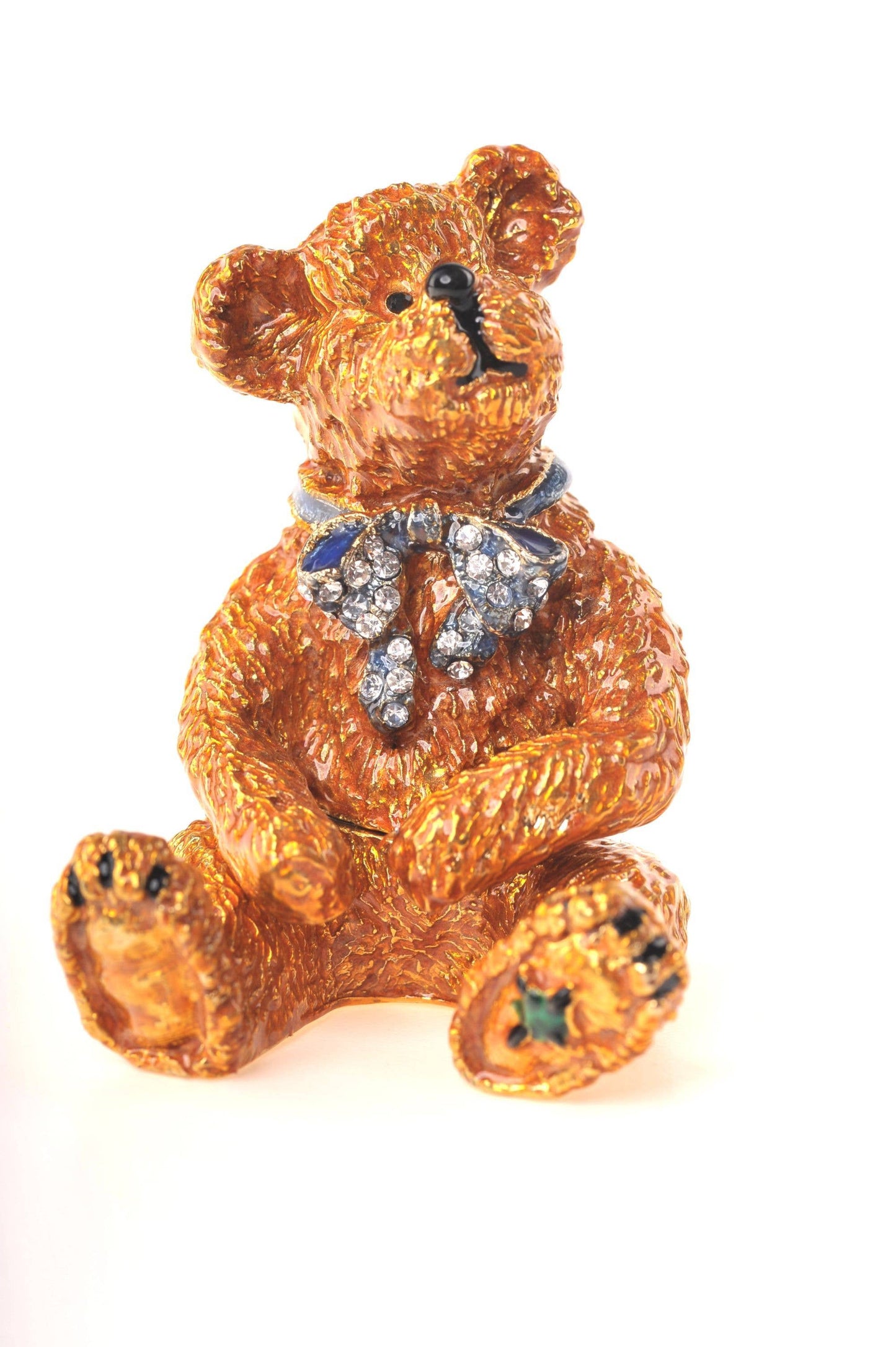 Brown Teddy Bear Trinket Box