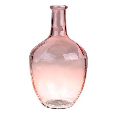 Glass bottle pink glass