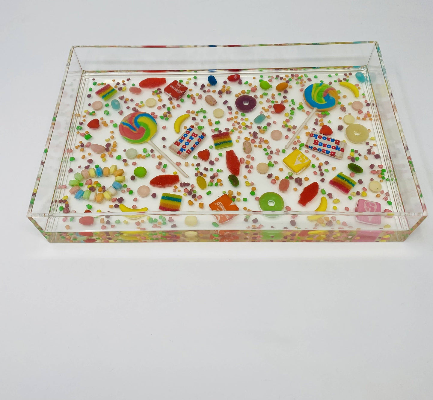 Colorful Real Candy Acrylic Sprinkle Tray