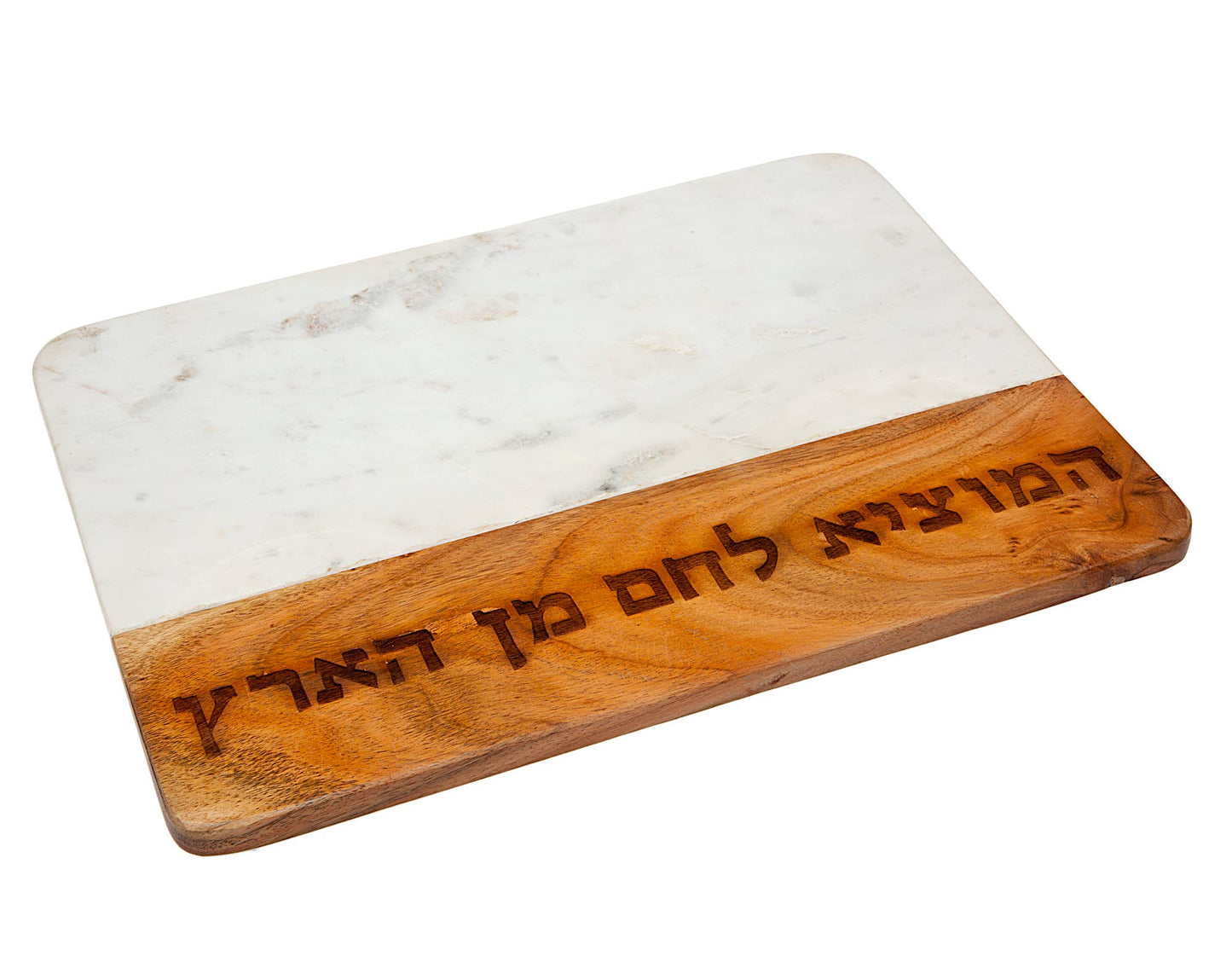 Wood/marble Challah Board