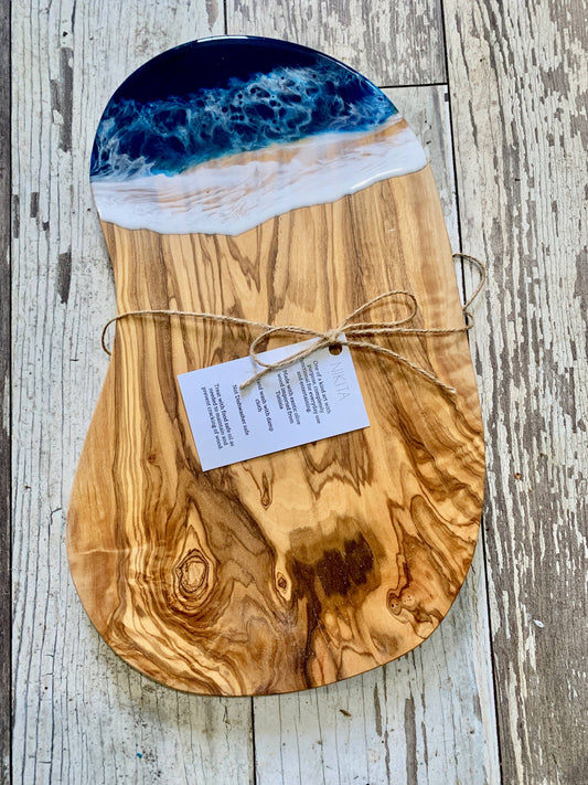 The Deep Blue Sea Olive cheese board