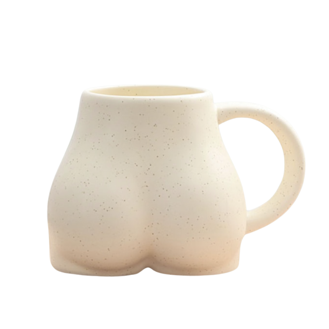 Ceramic Bum Shaped Cup