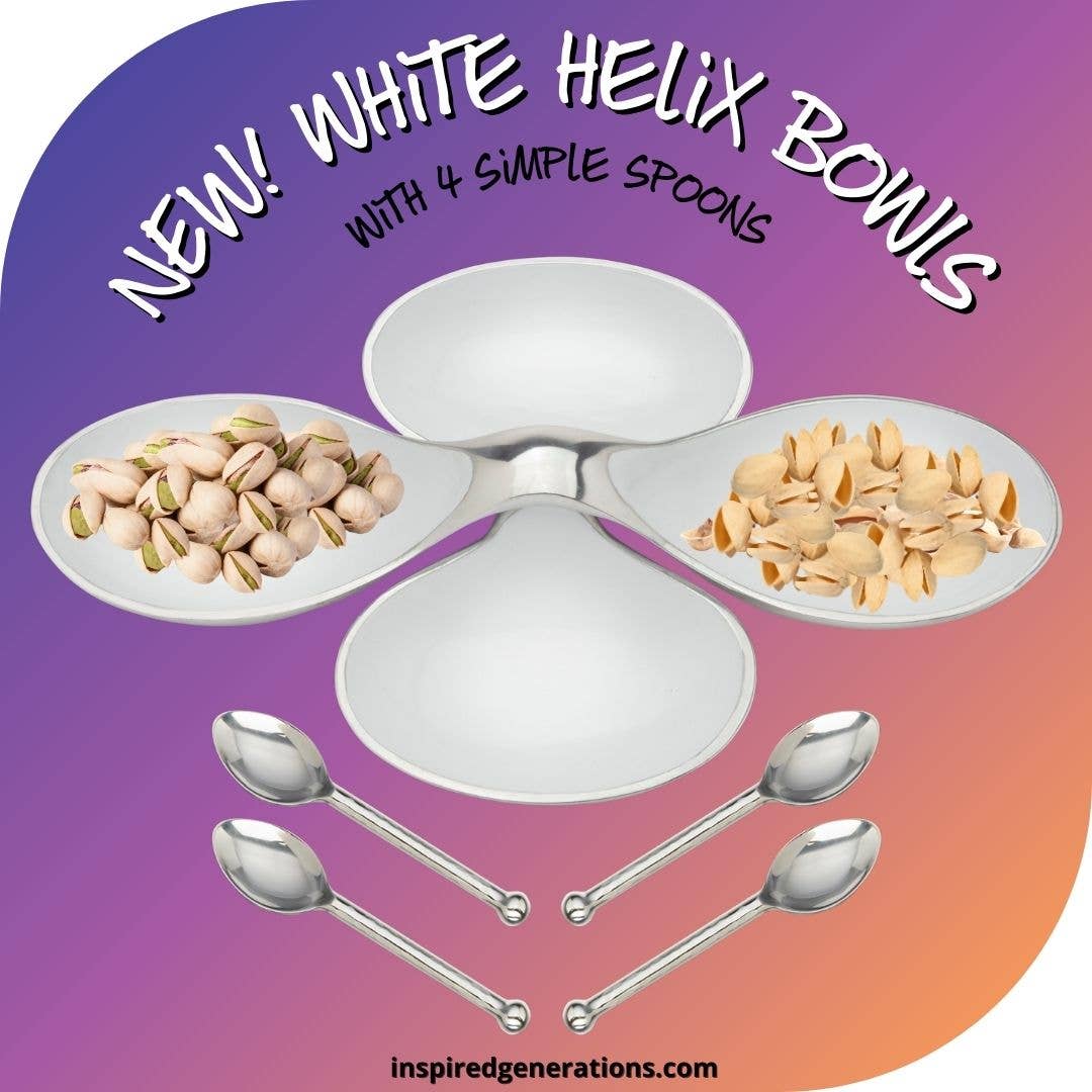 White Helix Bowls