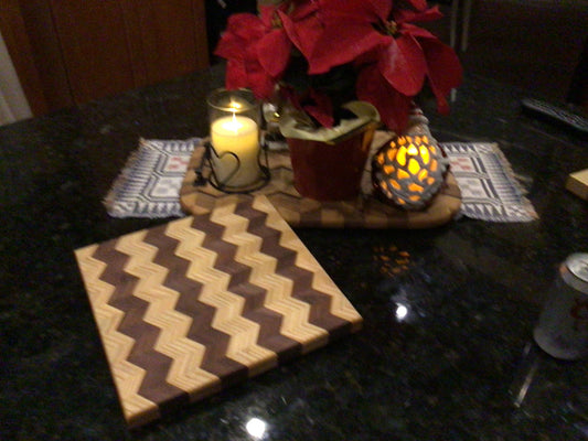 Cutting Board Chevron Pattern