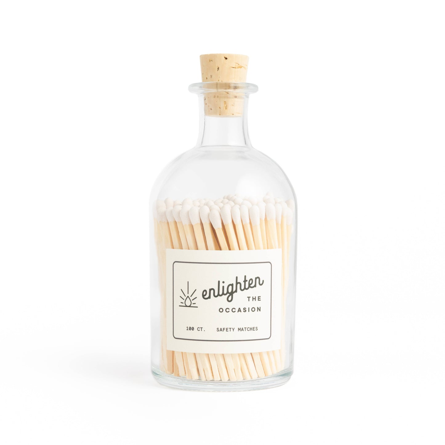 Apothecary Jar with White Matchsticks