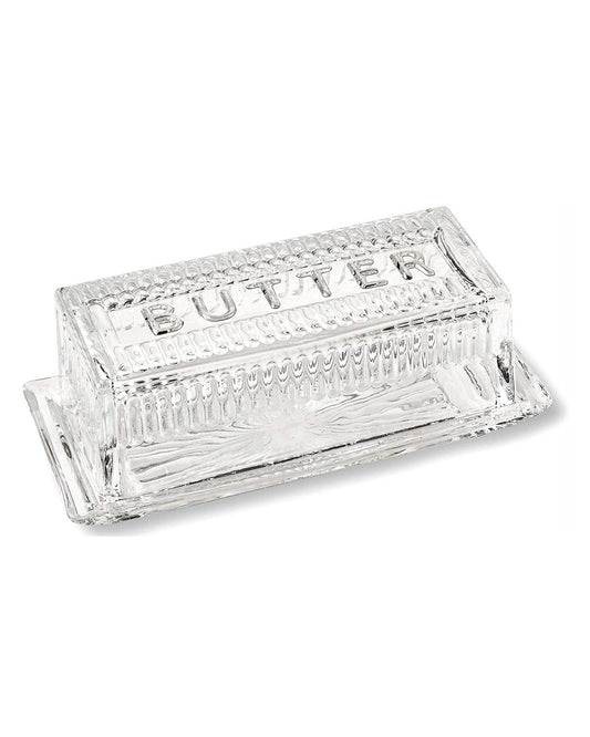 Bezrat Glass Butter Dish with Lid