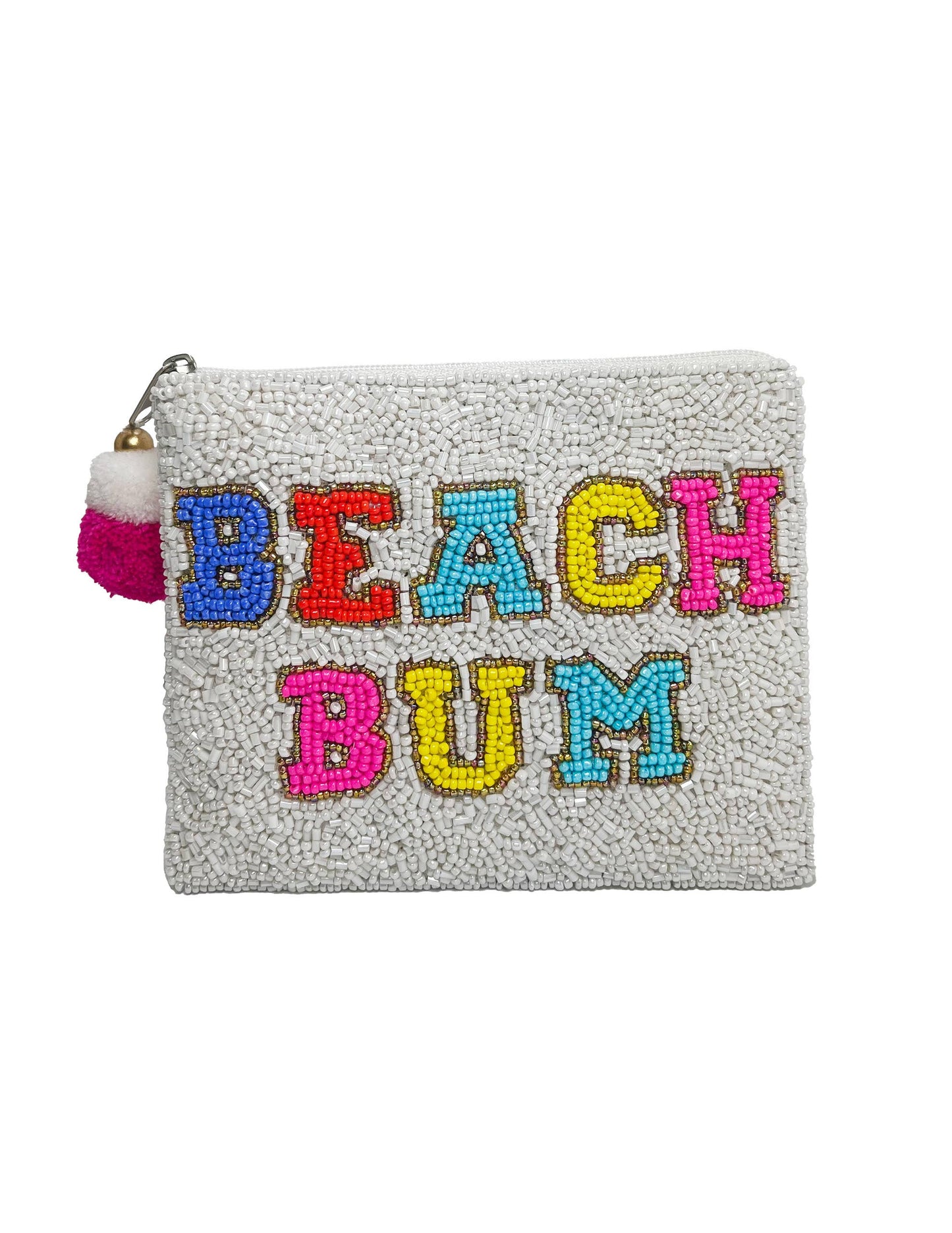 Beach Bum Beaded Coin Purse