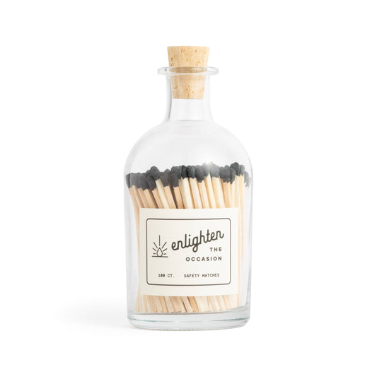 Apothecary Jar with Black Matchsticks