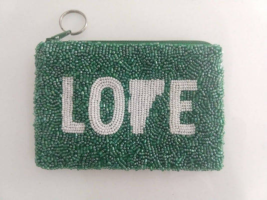 Beaded Coin Purse - Love Vermont