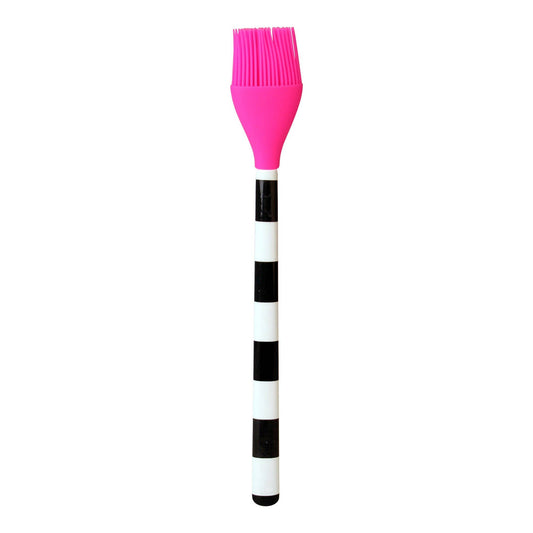 Black & White Stripe Silicone Brush