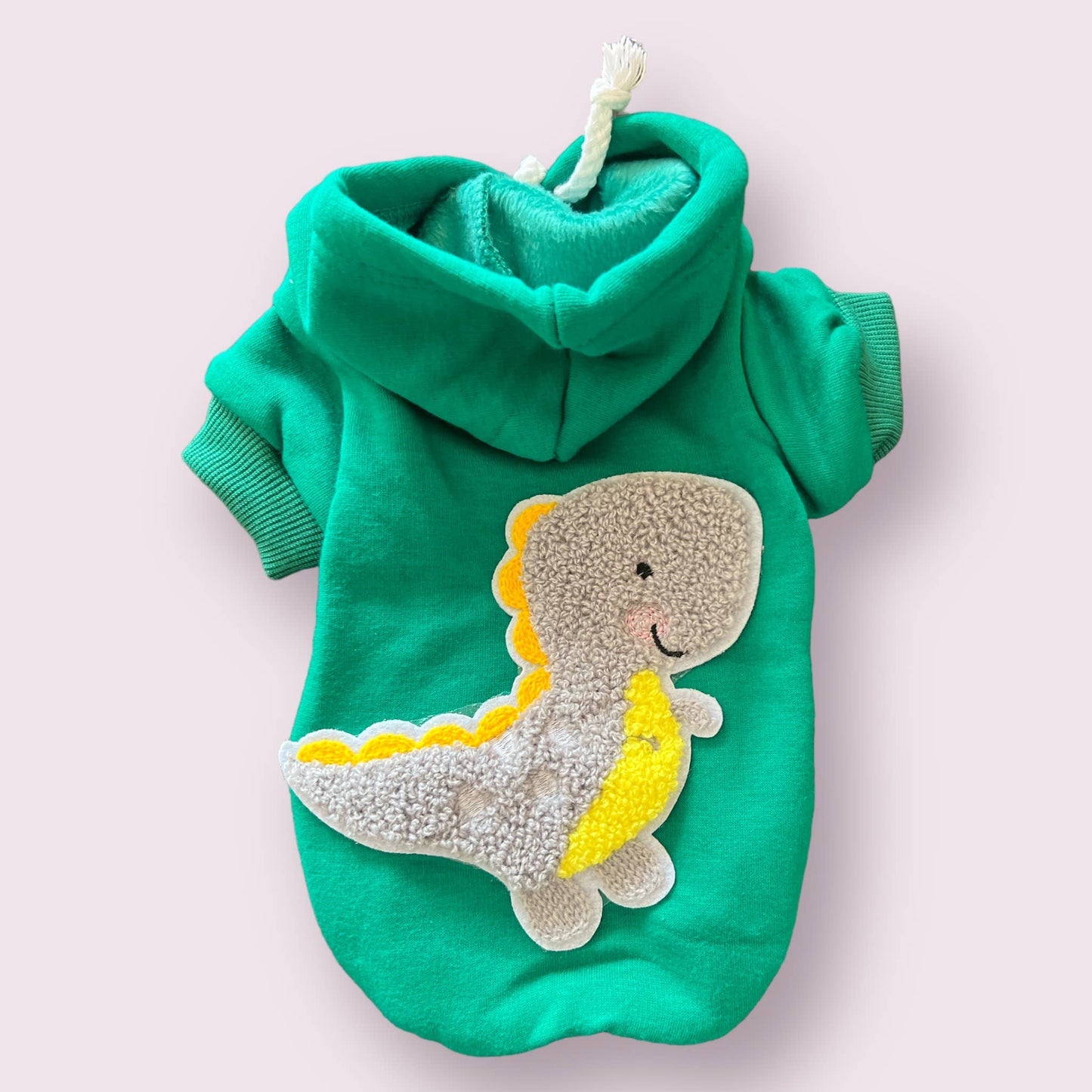 Baby Dino Dog Hoodie: L