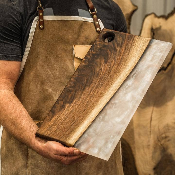 Walnut Charcuterie Board with Epoxy