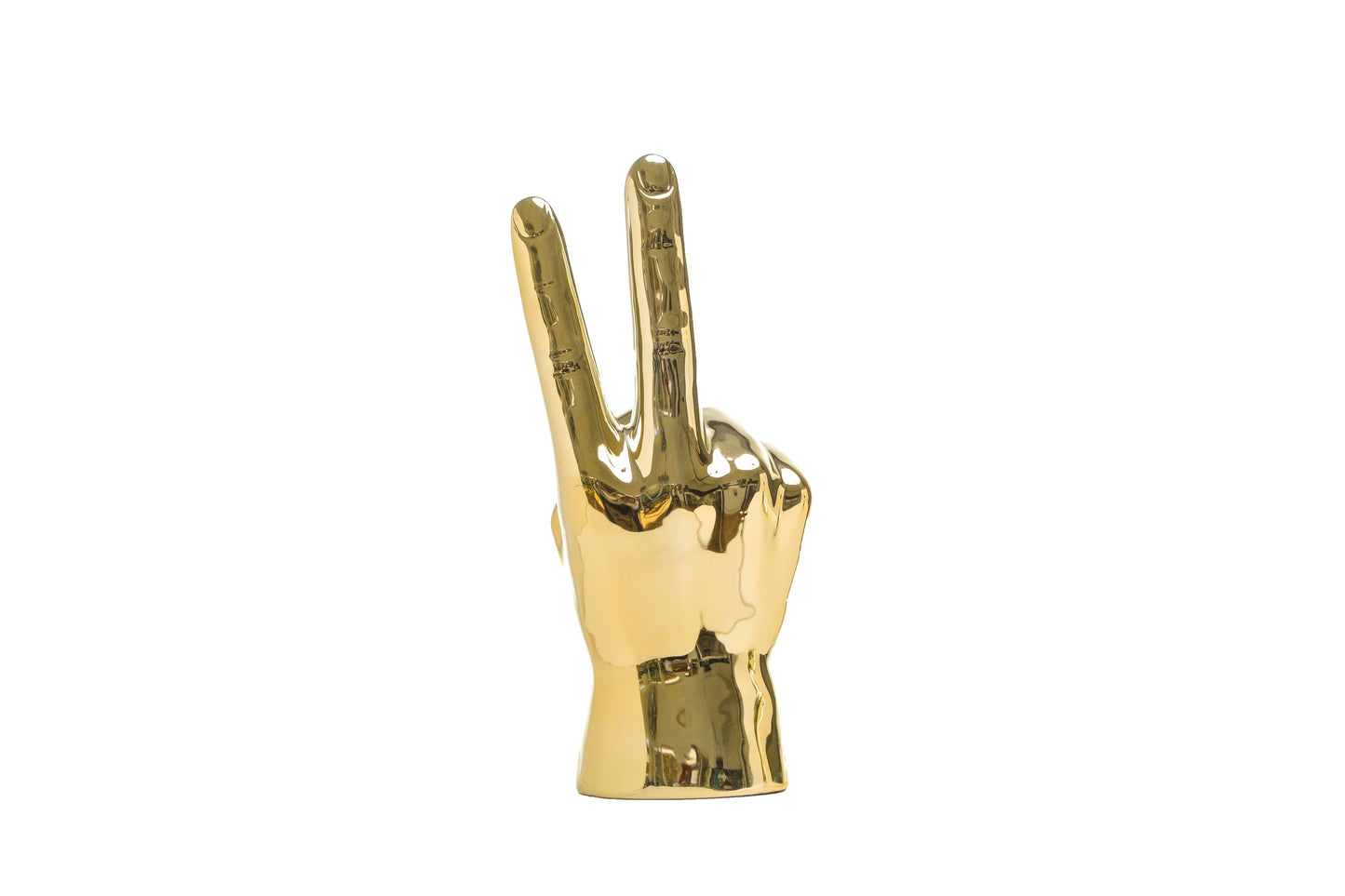 Gold Peace Hand Table Top - 8" tall