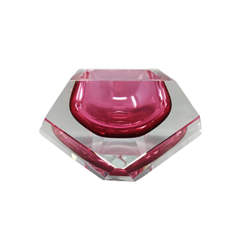 1960s  Pink Ashtray or Catch-All By Flavio Poli for Seguso