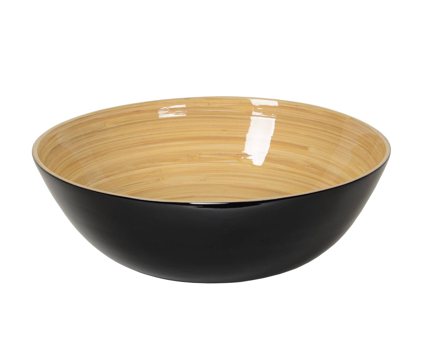 Large Shallow Bamboo Bowl