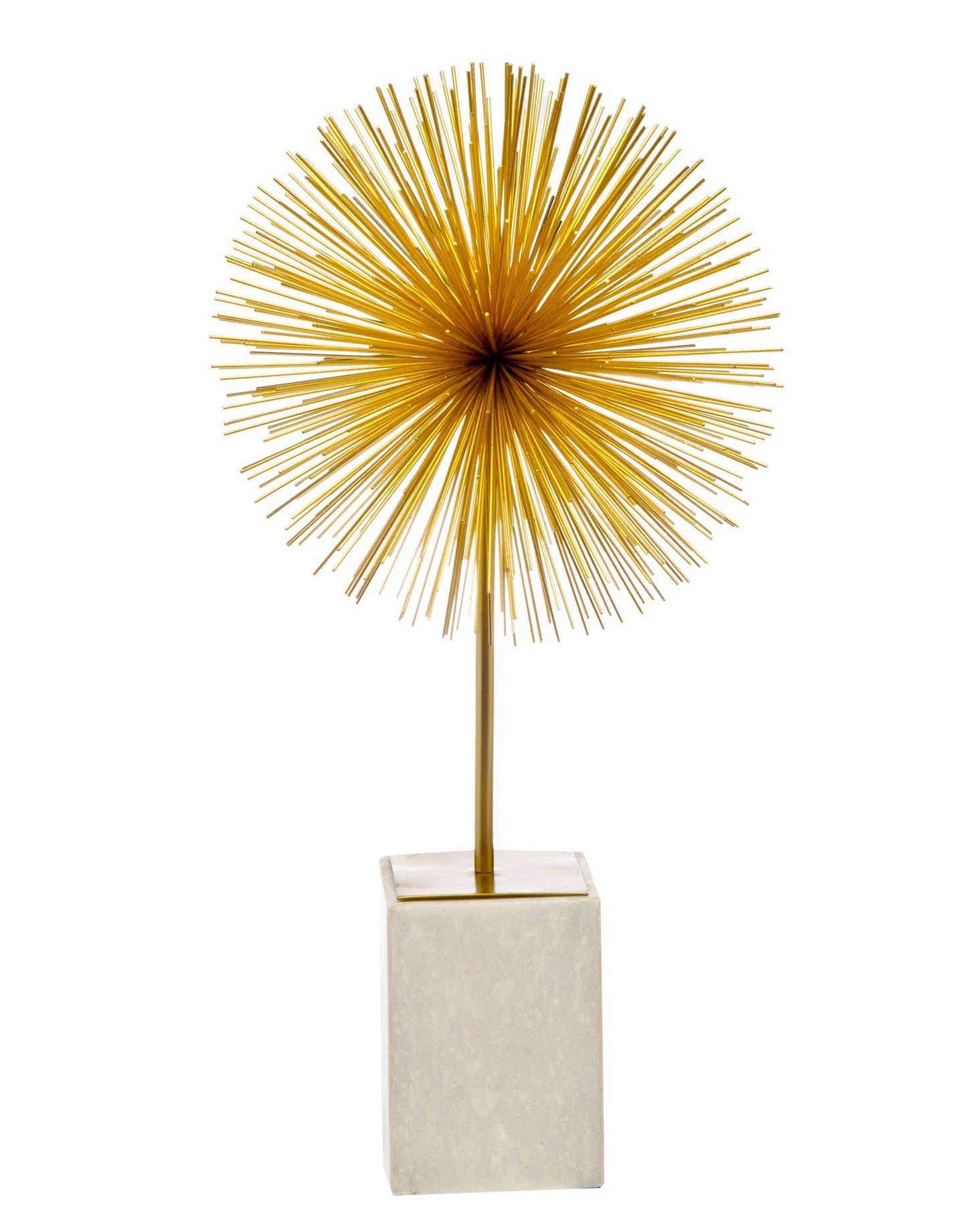 Starburst On Marble Stand Gold